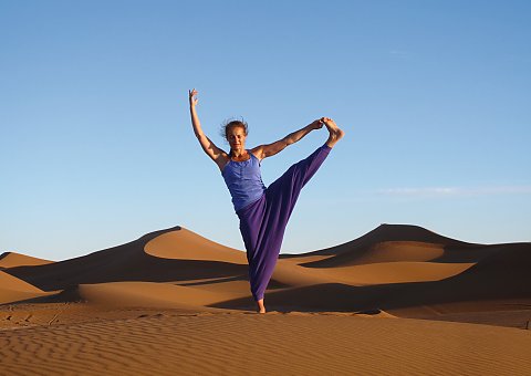 Ihre Yogalehrerin Marion Bachinger begleitet Sie während Ihrer Reise 