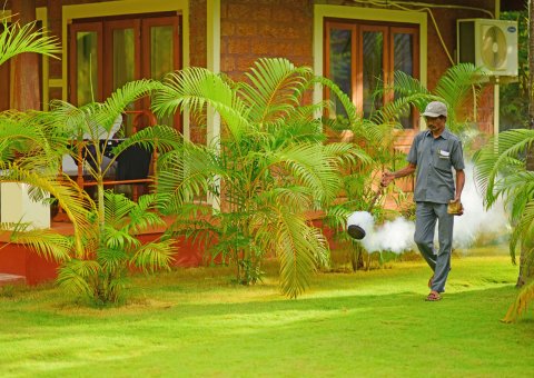 Ein Garten-Team kümmert sich um die gesamte Anlage inklusive des eigenen Kräutergartens