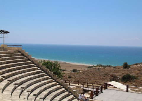 Das Amphitheater von Kourion ist noch gut erhalten und bietet einen fantastischen Ausblick