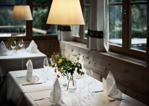 Kommen Sie in den Genuss der Spezialitäten des Restaurants des Hotel Gasthof Saalerwirt in Südtirol 