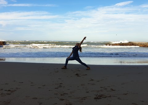 Einzelne Yogaeinheiten können auch am Strand gemacht werden