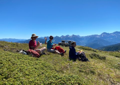 Durchatmen mit Blick auf die Südtiroler Berge