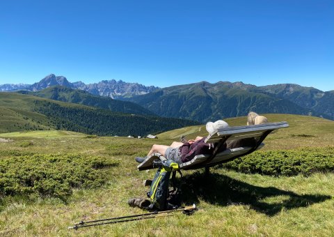 Die Ruhe der Berge genießen