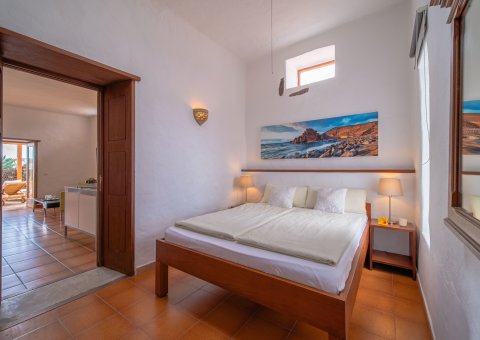 Das Schlafzimmer der Casita Hibiscus lädt zum Träumen ein