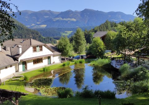 Vom Saalerwirt haben Sie einen tollen Ausblick auf die Südtiroler Berge